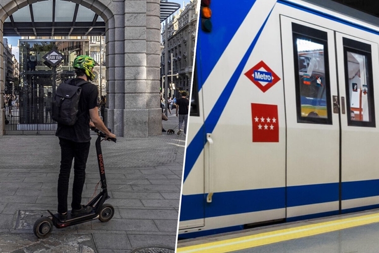 madrid prohibe los patinetes electricos en el transporte publico